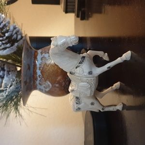 Unique Oxen Bone Hand Carved Horse